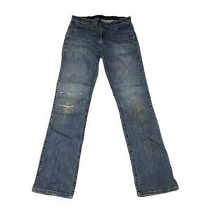 Wrangler Q-Baby Bootcut Riding Jeans Womens 7/8 x 34 Long Blue Western WRJ0TR